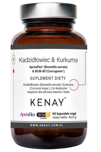 KENAY Frankincense & Turmeric ApresFlex® (Boswellia serrata) & BCM 95® (CURCUGREEN®) (60 caps)