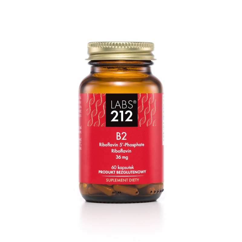 LABS212 Vitamin B2 Riboflavin 5'-Phosphate + Riboflavin (60 caps)