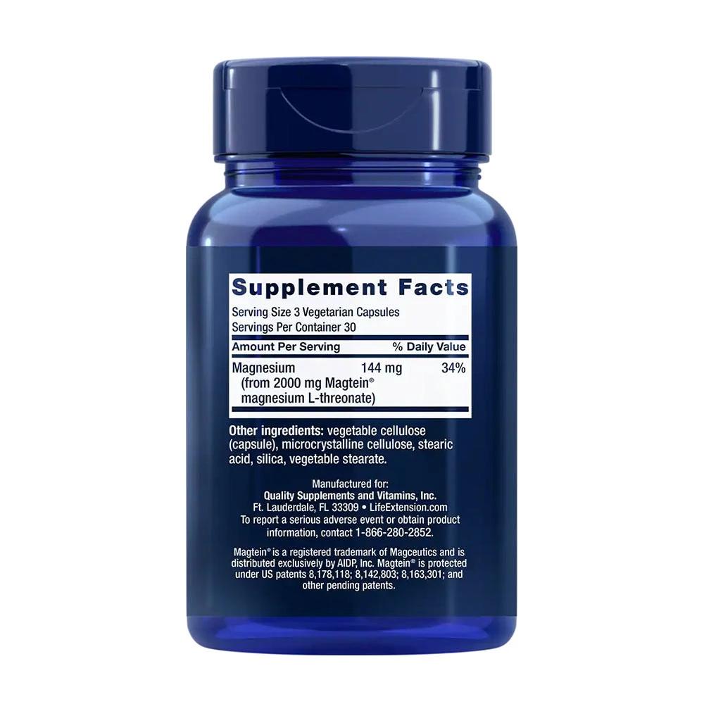 Life Extension - Neuro-Mag Magnesium-L-Threonat - 90 Kapseln – Bild 2
