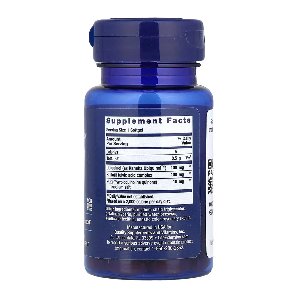Life Extension - Super Ubiquinol CoQ10 mit PQQ, 100 mg - 30 Weichkapseln – Bild 2