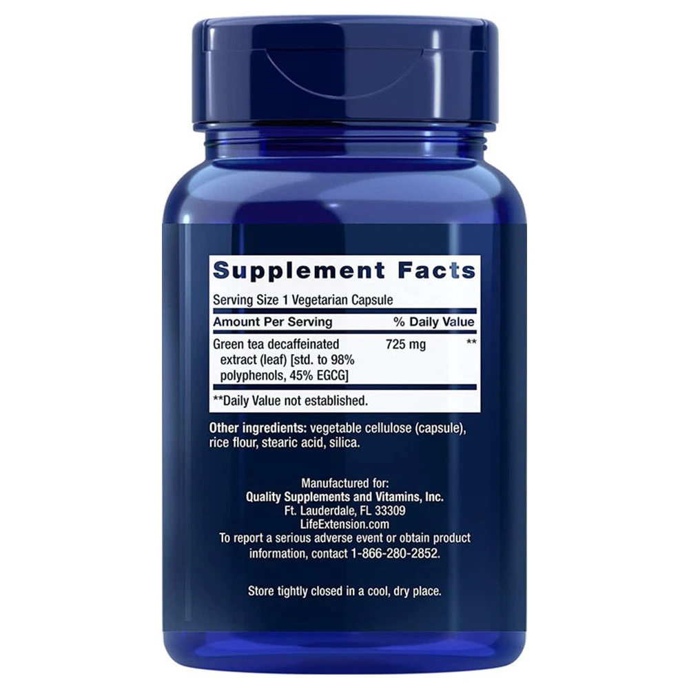 Life Extension Mega Green Tea Extrakt 100 Kapseln – Bild 5