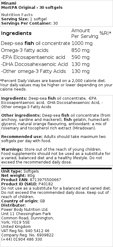 Minami - MorEPA Original - 120 (2 x 60) Weichkapseln – Bild 2