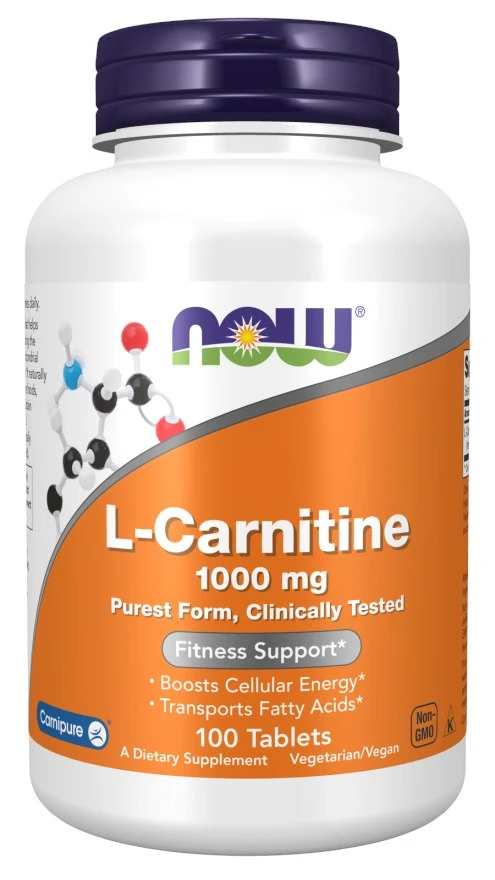 NOW L-Carnitine 1000 mg (100 Tablets)