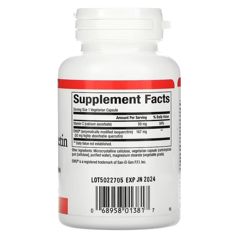 Natural Factors - Bioaktives Quercetin EMIQ 50 mg (60 Kapseln) – Bild 5