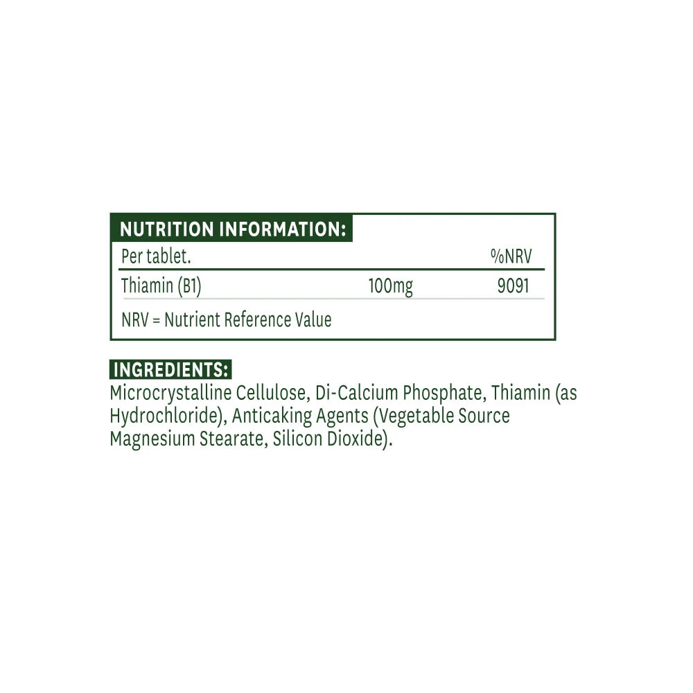 Natures Aid - Vitamin B1 100 mg (90 Tabletten) – Bild 2