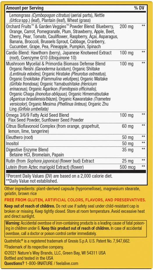 Nature's Way - Alive!® Max6 Höchste Wirksamkeit Tägliches Multivitamin (90 Kapseln) – Bild 3