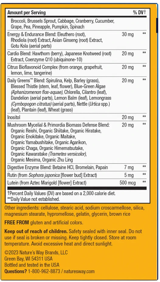 Nature's Way - Alive!® Männer Ultra Multivitamin (60 Tabletten) – Bild 3