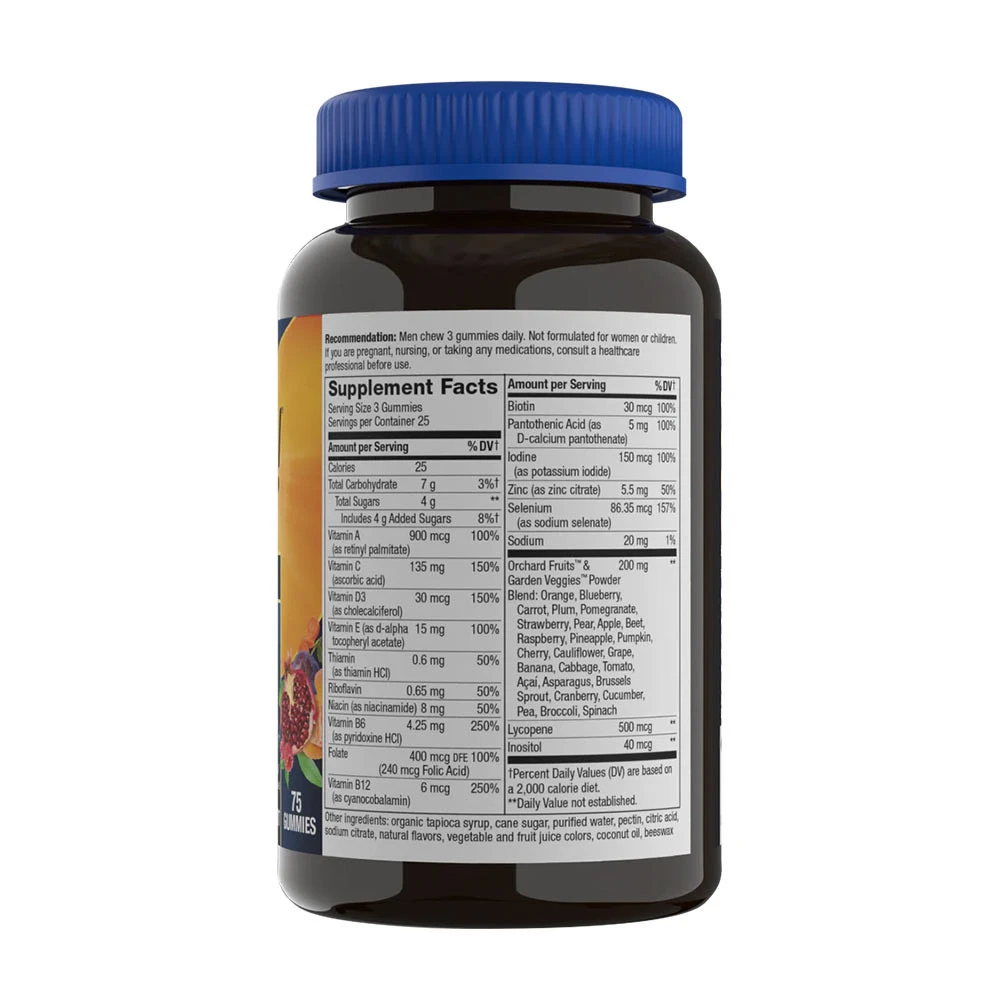 Nature's Way - Alive!® Premium Männer Multivitamin Gummis (75 Stück) – Bild 2