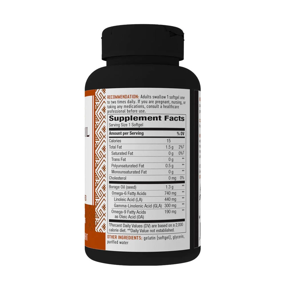 Nature's Way - Borretschöl (60 Weichkapseln) – Bild 2