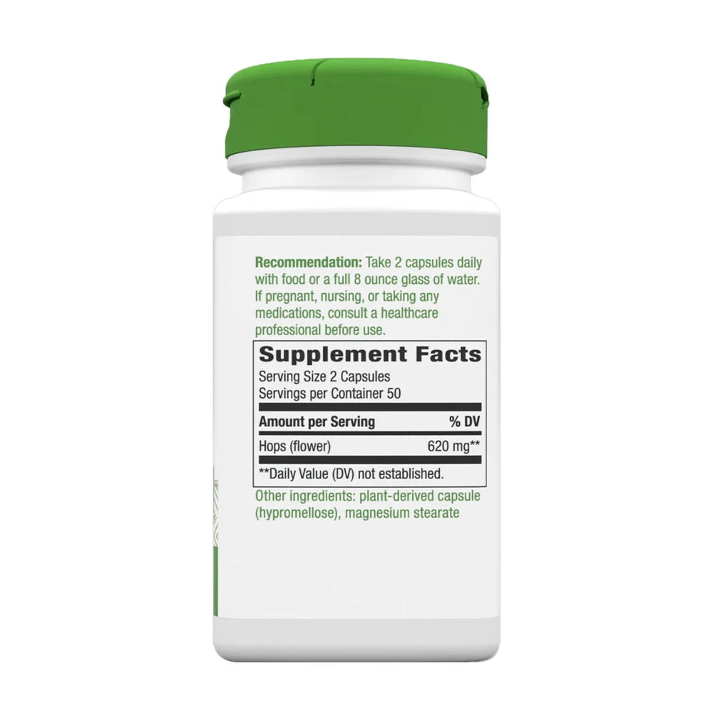 Natures Way - Hopfenblüten (100 Kapseln) – Bild 2