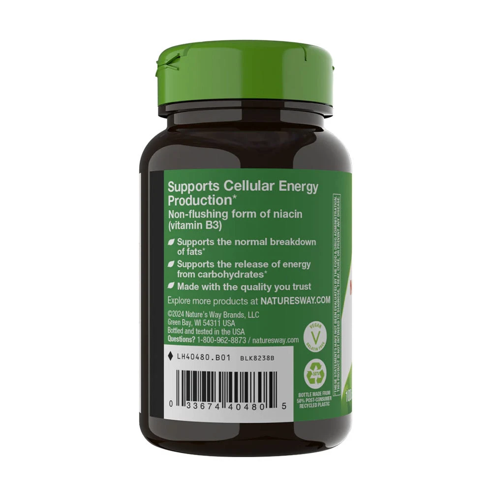 Natures Way - Niacinamid (100 Kapseln) – Bild 3