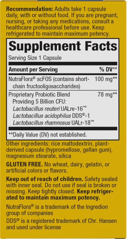 Natures Way - Primadophilus® Reuteri Probiotika (30 Kapseln) – Bild 2