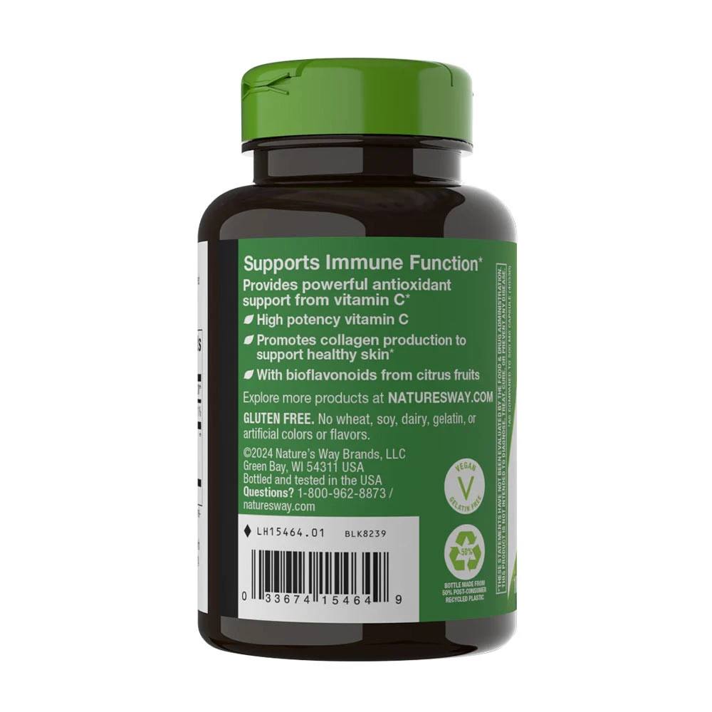 Natures Way - Vitamin C mit Bioflavonoiden (100 Kapseln) – Bild 3