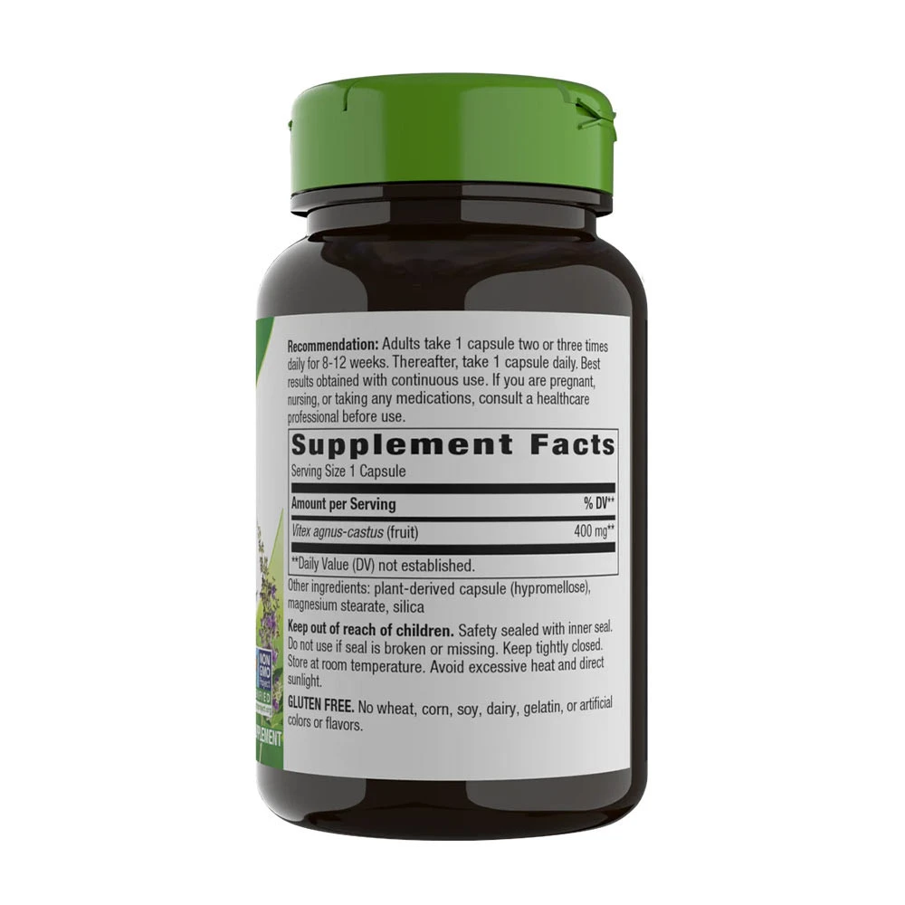 Natures Way - Mönchspfefferfrucht (100 Kapseln) – Bild 2