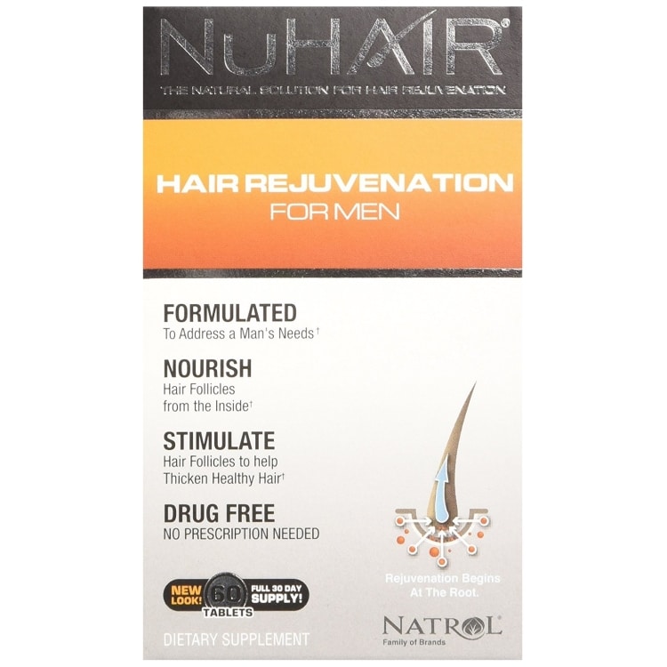 NuHair Hair Rejuvenation til mænd - 60 tabs
