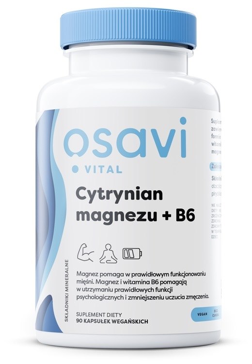 OSAVI Magnesium citrate + B6 (90 vcaps)