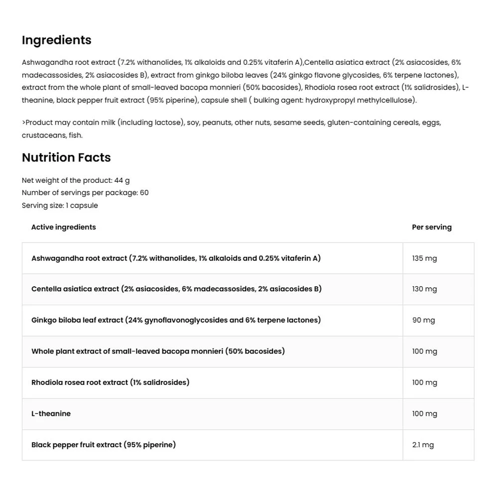OstroVit - Adaptogen Unterstützung (60 Kapseln) – Bild 2