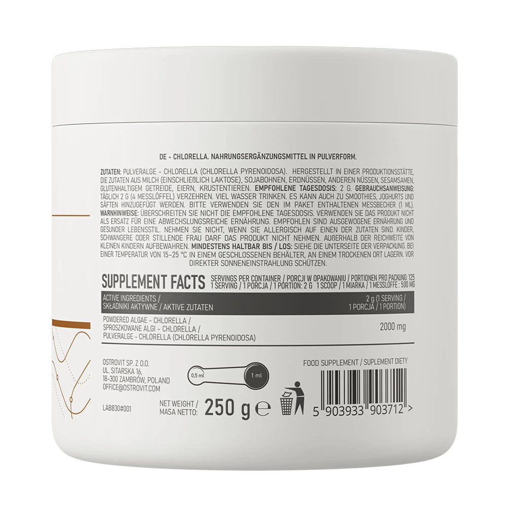 OstroVit Chlorella VEGE natürlich 250 g – Bild 2