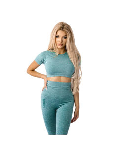 Ostrovit Seamless Short-Sleeve Crop Top (XS