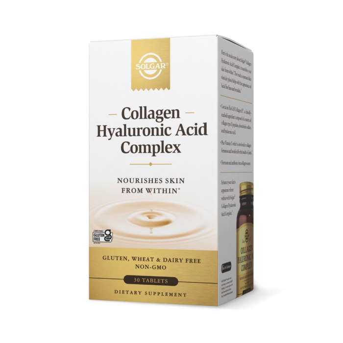 SOLGAR Collagen Hyaluronic Acid Complex (30 tabs)