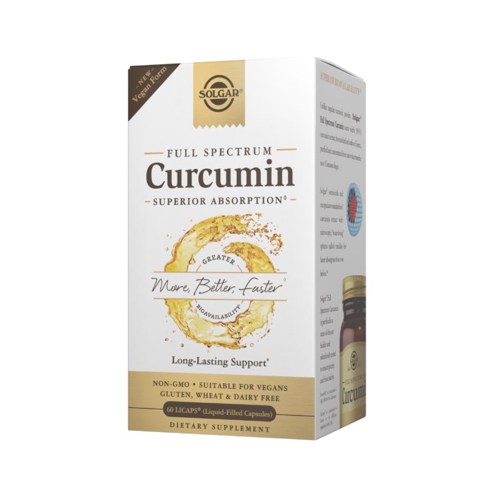SOLGAR Curcumin Full Spectrum Vegan Form (60 caps)