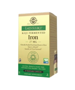SOLGAR Earth Source® Koji Fermented Iron 27 mg  (30  caps)