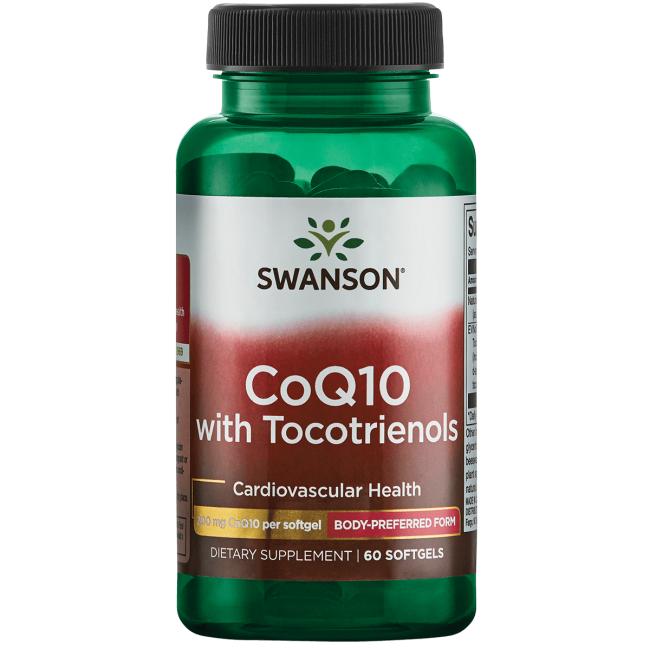 SWANSON Koenzym Q10 200mg + Tocotrienole 20mg