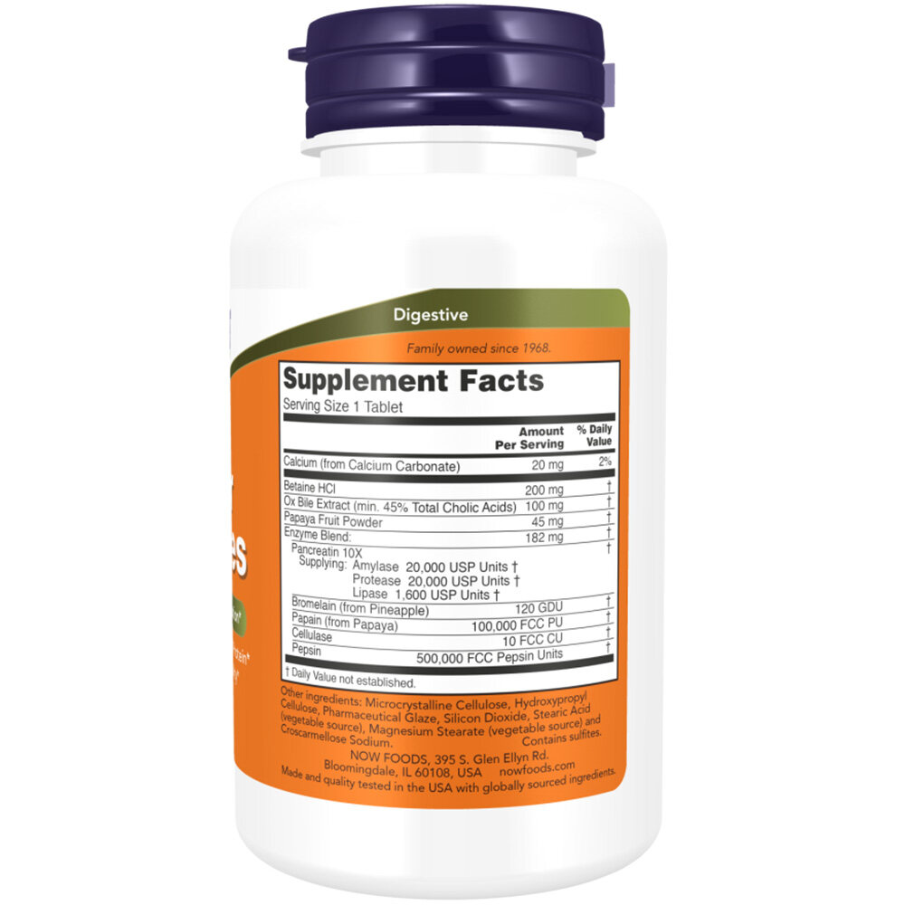 NOW Foods - Super-Enzyme - 90 Tabletten für optimale Verdauung – Bild 6