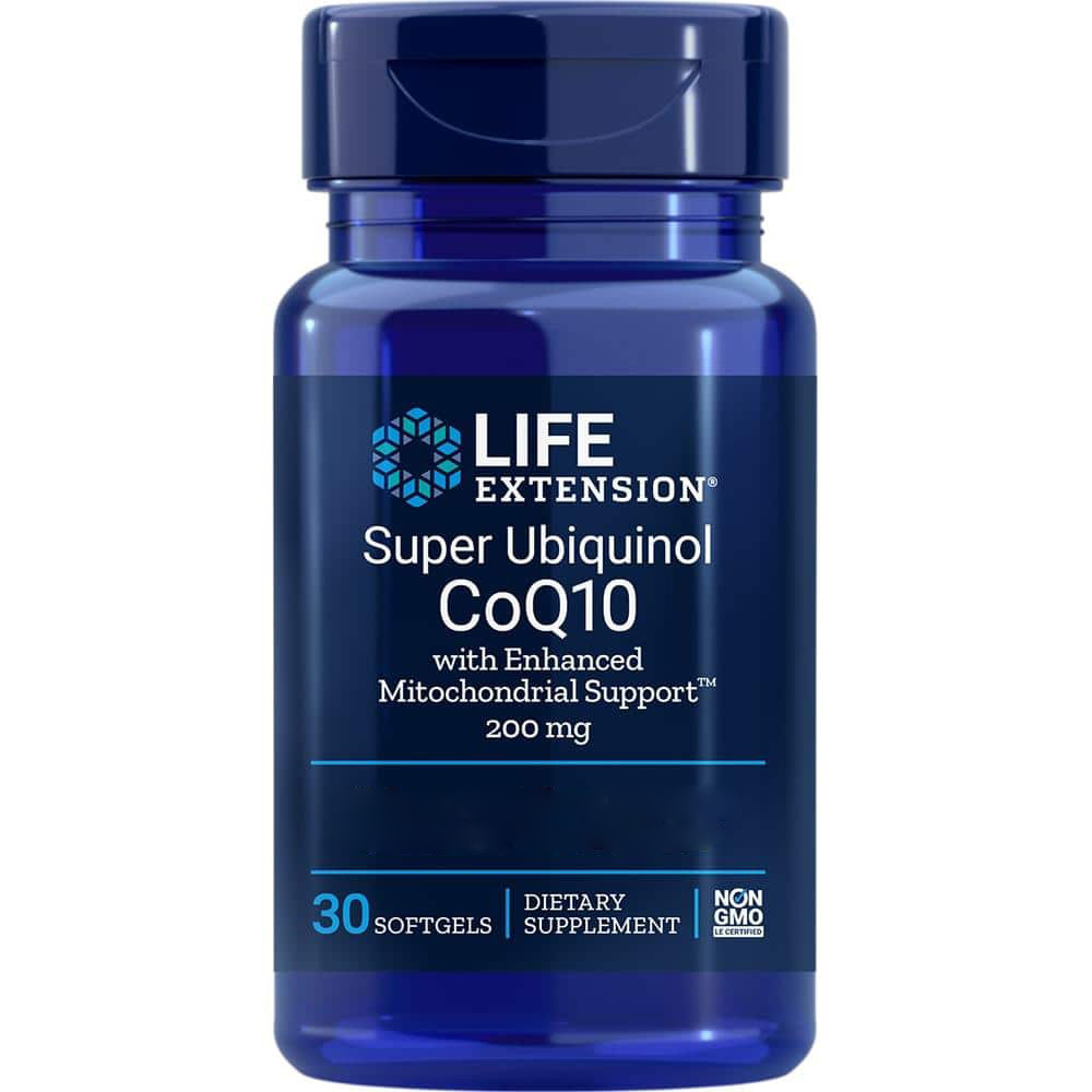 Life Extension - Super Ubiquinol CoQ10 mit verbesserter mitochondrialer Unterstützung, 200 mg - 30 Weichkapseln – Bild 4
