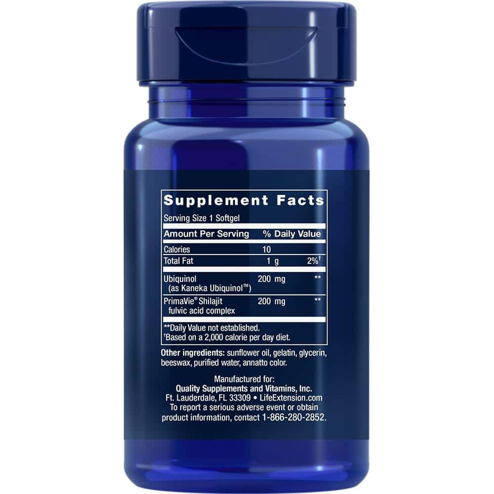 Life Extension - Super Ubiquinol CoQ10 mit verbesserter mitochondrialer Unterstützung, 200 mg - 30 Weichkapseln – Bild 5