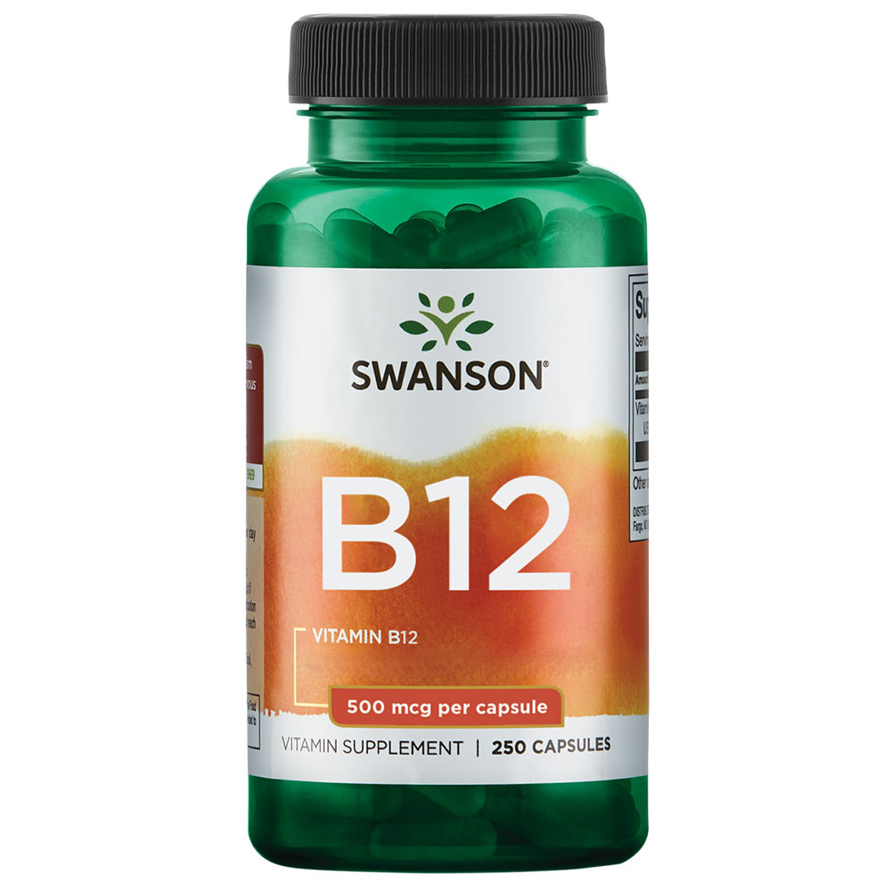 Swanson Vitamin B12 500mcg 250 capsules