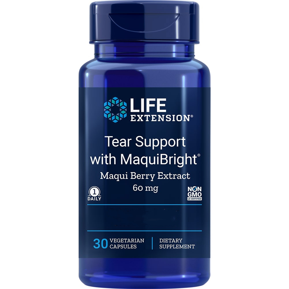Life Extension - Tränenunterstützung mit MaquiBright (Extrakt aus Maqui-Beeren), 60 mg - 30 Kapseln – Bild 4