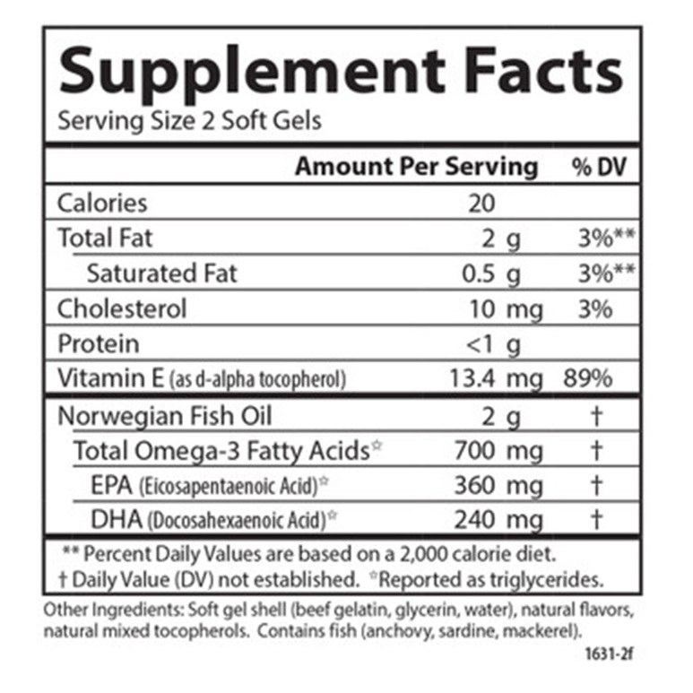 Carlson Labs - Feinstes Fischöl - 700 mg Omega-3, natürliches Zitronenaroma - 120 + 30 Weichkapseln – Bild 4