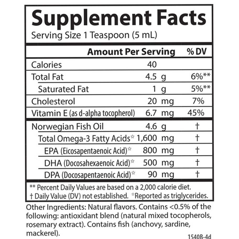 Carlson Labs - Feinstes Fischöl mit natürlichem Orangenaroma - 200 ml – Bild 3