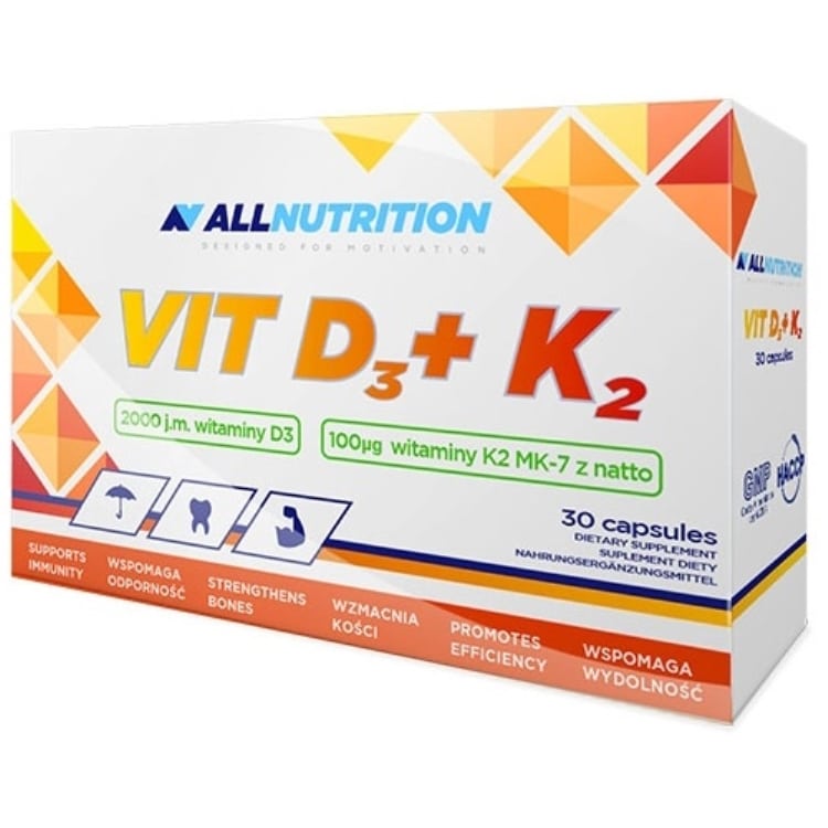 Vit D3 + K2 - 30 kapsler