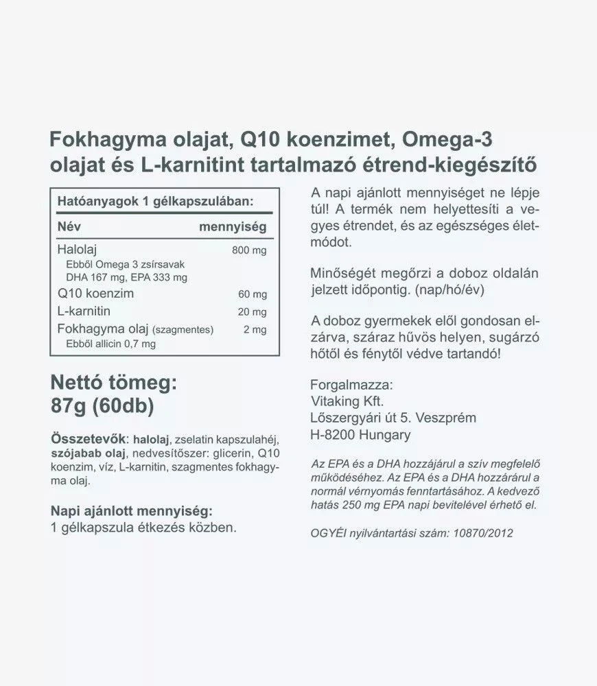 Vitaking - Cardiolic® Herzunterstützungsformel (60 Weichkapseln) – Bild 2