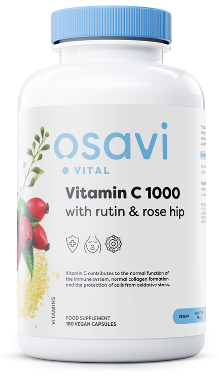 Vitamin C1000 with Rutin & Rose Hip - 180 vegan caps