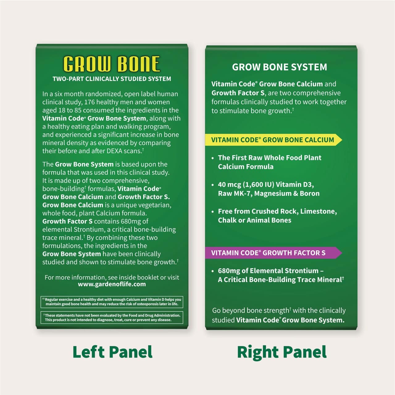 Garden of Life - Vitamin Code Knochenaufbau-System - 30-Tage-Vorrat – Bild 3