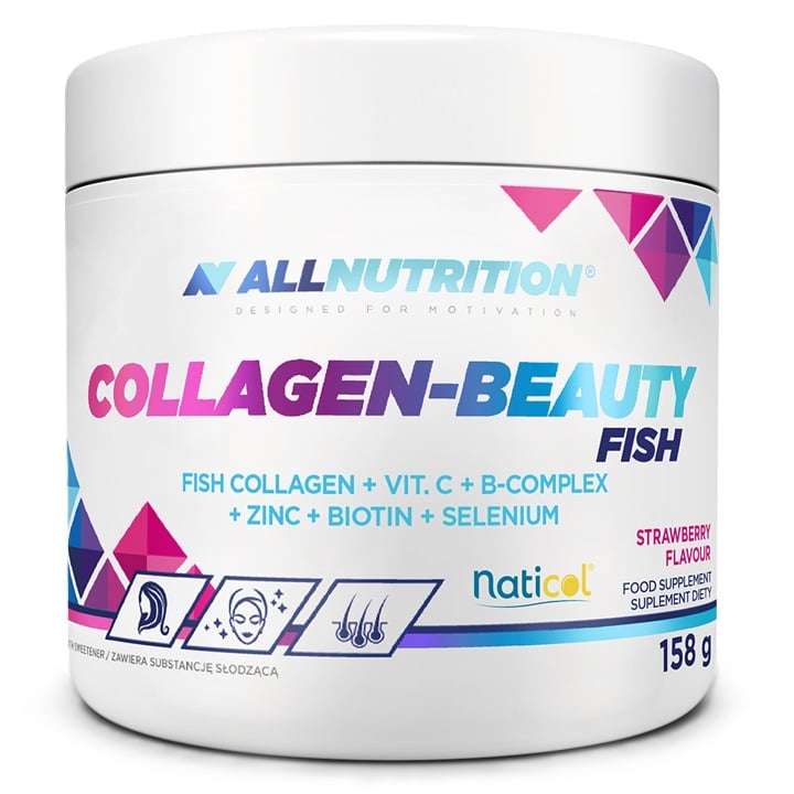 Allnutrition Collagen-Beauty Fish Erdbeere Pulver 158g