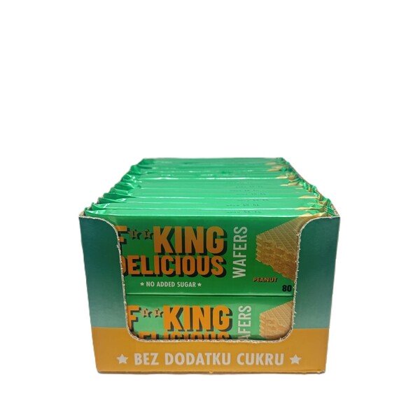 Allnutrition - Fitking Delicious Wafers, Peanut - 32 x 80g