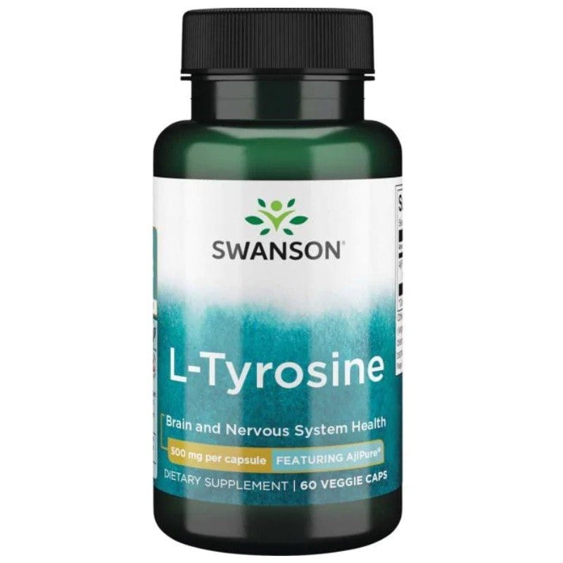 Swanson - L-Tyrosine, 500mg - 60 vcaps