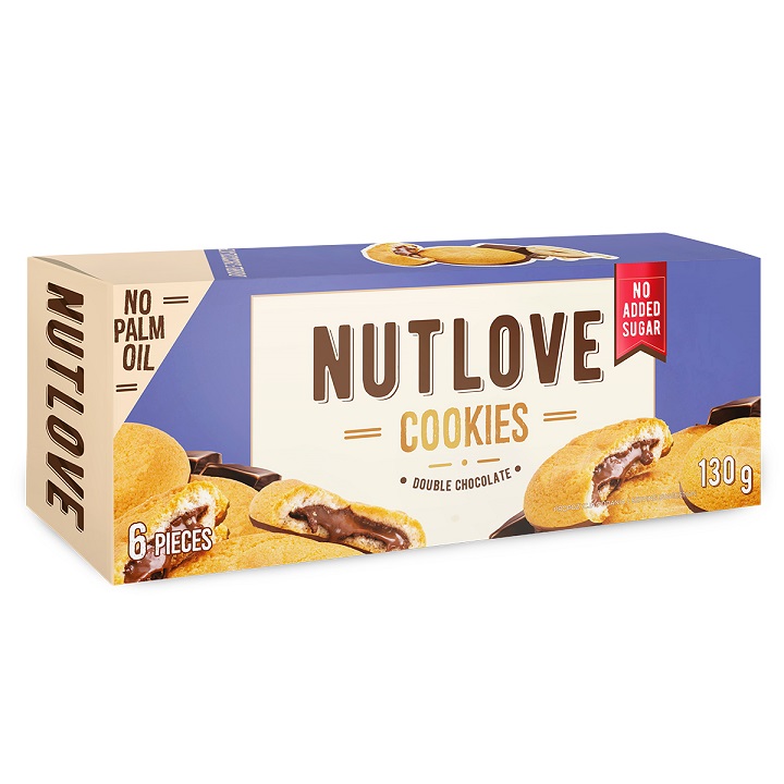 Allnutrition Nutlove Cookies Double Chocolate 6 Stück