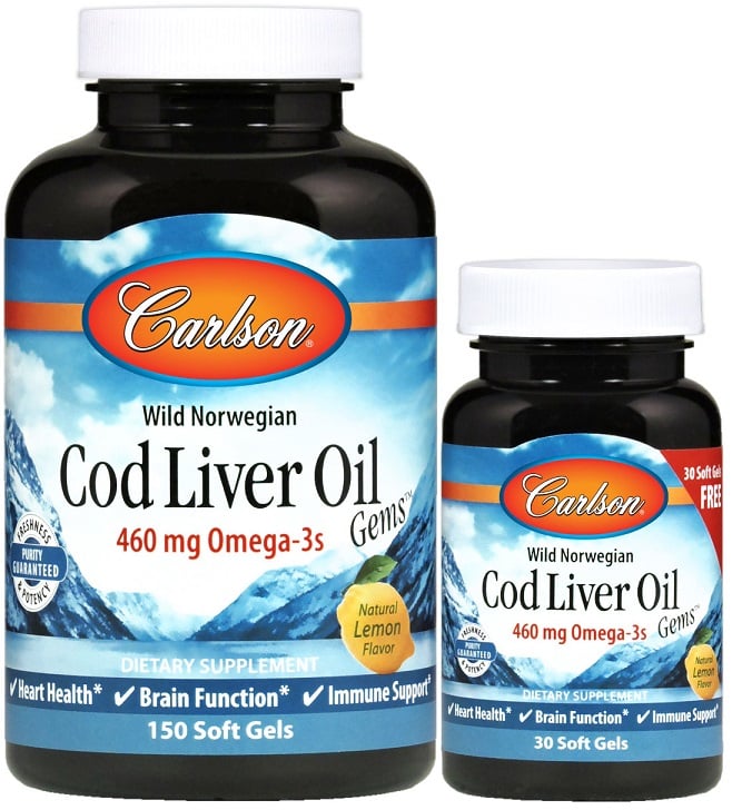 Wild Norwegian Cod Liver Oil Gems