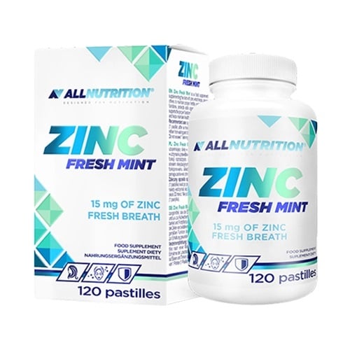 Allnutrition Zinc 15mg Lutschtabletten Fresh Mint 120