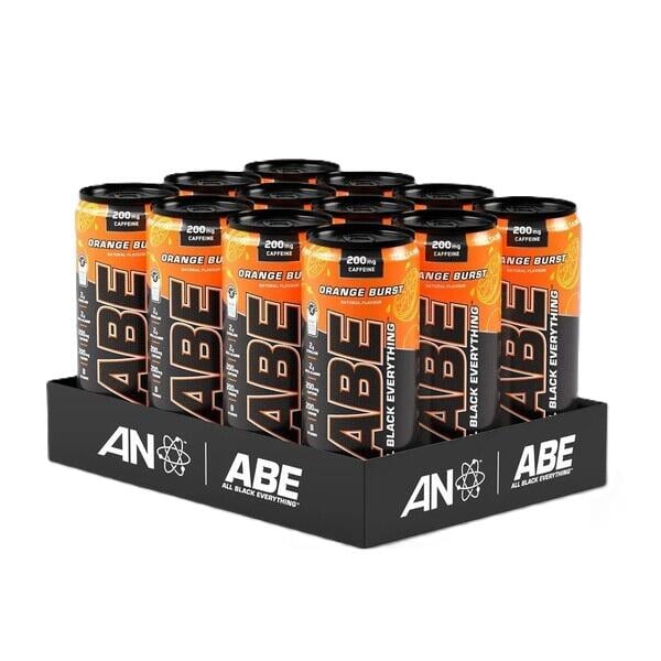 ABE Energy + Performance Cans, Orange Burst - 12 x 330 ml.