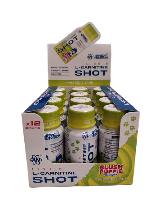 Applied Nutrition – Flüssiges L-Carnitin-Konzentrat, Slush Puppie Twisted Citrus – 12 x 60 ml