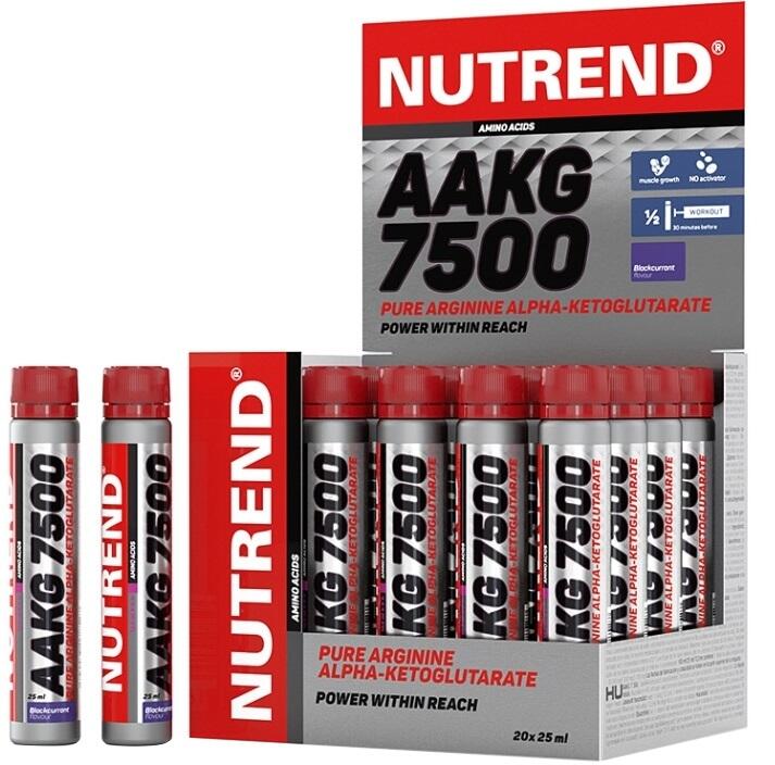 Arginin – AAKG 7500, Blackcurrant - 20 x 25 ml.