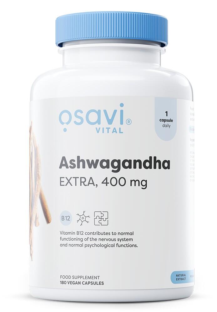 Ashwagandha Extra, 400mg - 180 vegane Kapseln