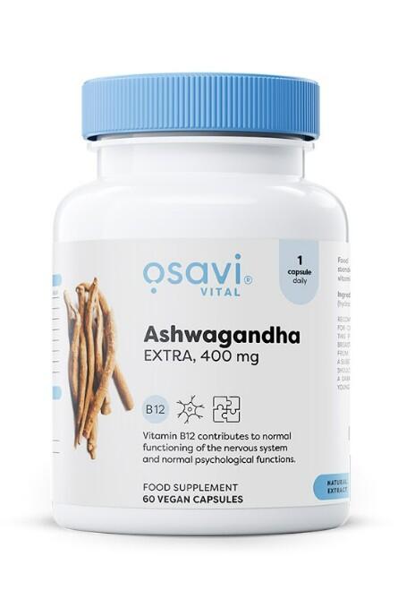 Ashwagandha Extra, 400mg - 60 vegane Kapseln