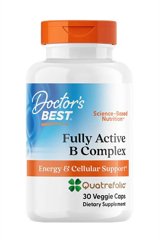 B-Komplex – Fully Active B-Complex with Quatrefolic - 30 veg. Kapseln
